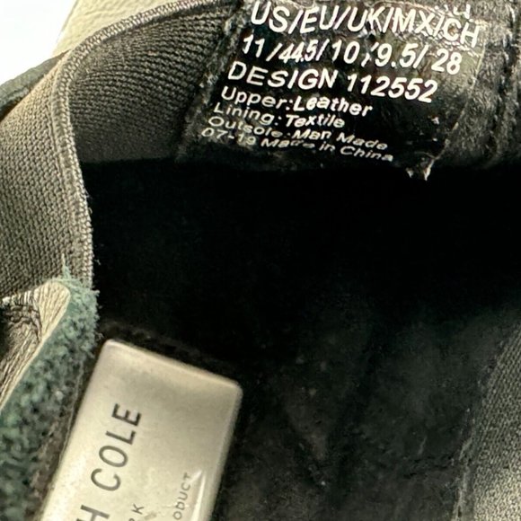 Kenneth Cole Rhett Leather Chelsea Boots Mens 11 Elastic ShaftStrap Black 112552 - Picture 12 of 12